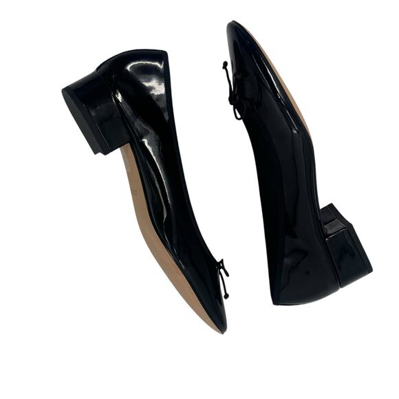 J. Crew Teagan Classic Ballet Pumps in Patent Leather Black Size 7.5 NWOB - Picture 6 of 11